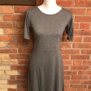 Soft Gray Cotton Dress